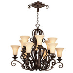 Copper Claret 12-Light Chandelier