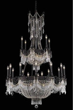 Bronze 27-Light Chandelier with Royal Cut Crystal