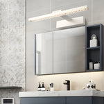 160° Adjustable LED Bathroom Vanity Light with Crystal-Inspired Acrylic Shade, Dimmable