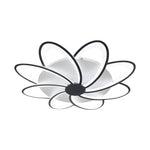 Modern Petal Flush Mount Light - Acrylic LED Flower Shape Ceiling Lamp