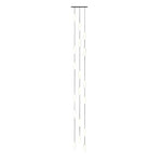 White Long Tube Multi Light Staircase Chandelier