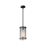 Round Square Iron Frame Crystal Shade Luxury Modern Chandelier Ceiling Lights