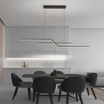 Minimalist Creative Linear LED Three Step Dimming Modern Chandelier