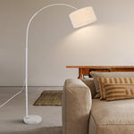 [Clearance Sale] Marble Base and Shaded Adjustable Arc Floor Lamp