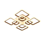 Square Creative Stepless Dimming with Remote Modern Ceiling Light Fixture