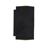 Adjustable Up and Down Light Motion Sensor Waterproof Black Wall Lamp