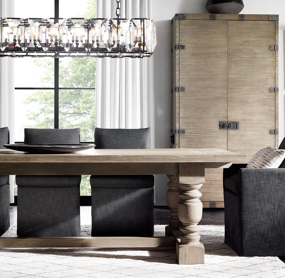 Harlow Crystal Rectangular Chandelier 74"