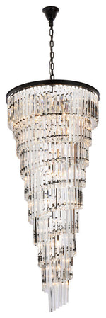 Elegant Lighting Sydney 30" Spiral Crystal Chandelier