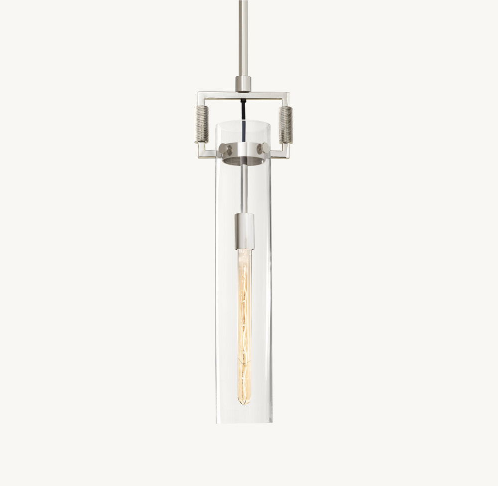 Machinist Glass Cylinder Pendant