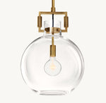 Machinist Glass Globe Pendant