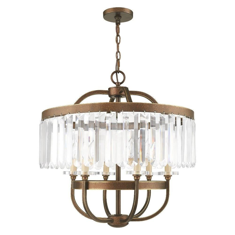 Livex Lighting - 50546-64 - Ashton - 6 Light Chandelier-24.5 Inches Tall and 24 Inches Wide