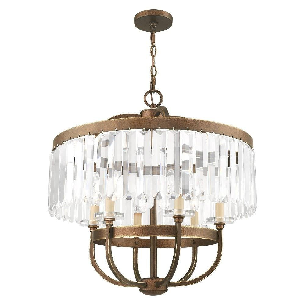 Livex Lighting - 50546-64 - Ashton - 6 Light Chandelier-24.5 Inches Tall and 24 Inches Wide
