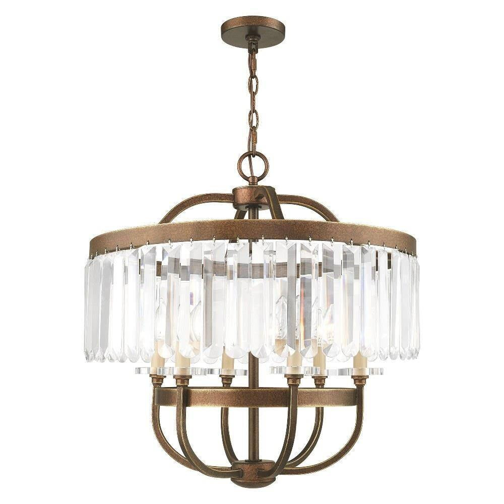 Livex Lighting - 50546-64 - Ashton - 6 Light Chandelier-24.5 Inches Tall and 24 Inches Wide