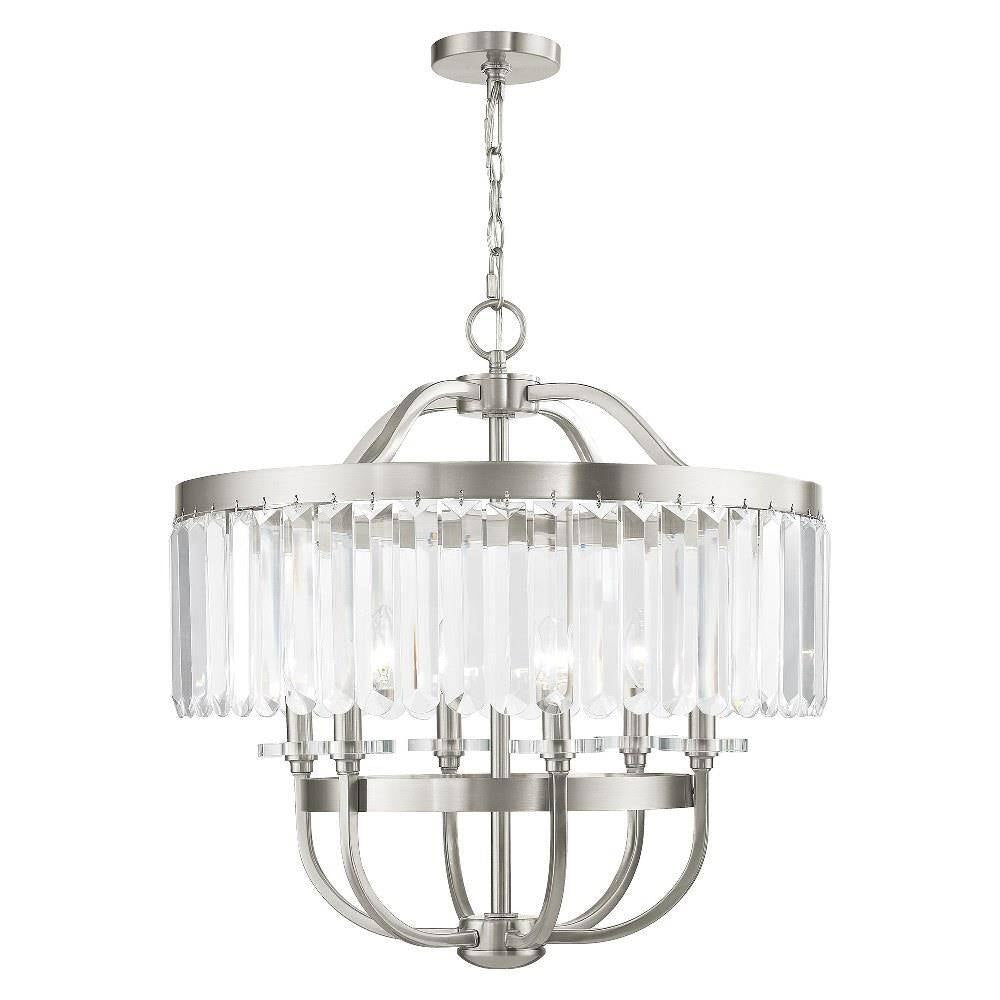 Livex Lighting - 50546-64 - Ashton - 6 Light Chandelier-24.5 Inches Tall and 24 Inches Wide