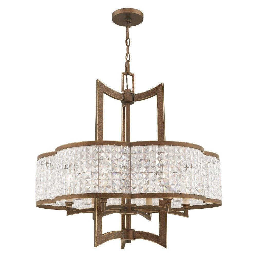 Livex Lighting - 50576-91 - Grammercy - 6 Light Chandelier in New Traditional Style - 26 Inches wide by 26 Inches high