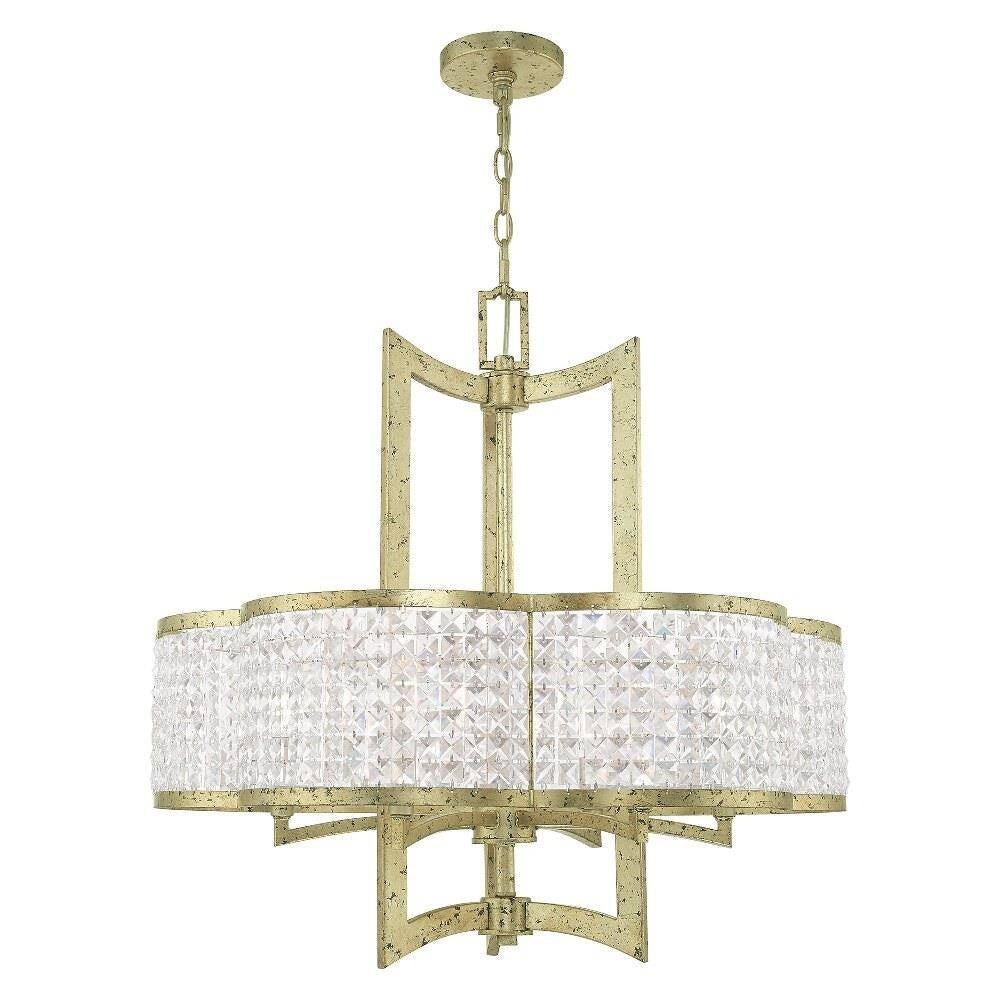 Livex Lighting - 50576-91 - Grammercy - 6 Light Chandelier in New Traditional Style - 26 Inches wide by 26 Inches high