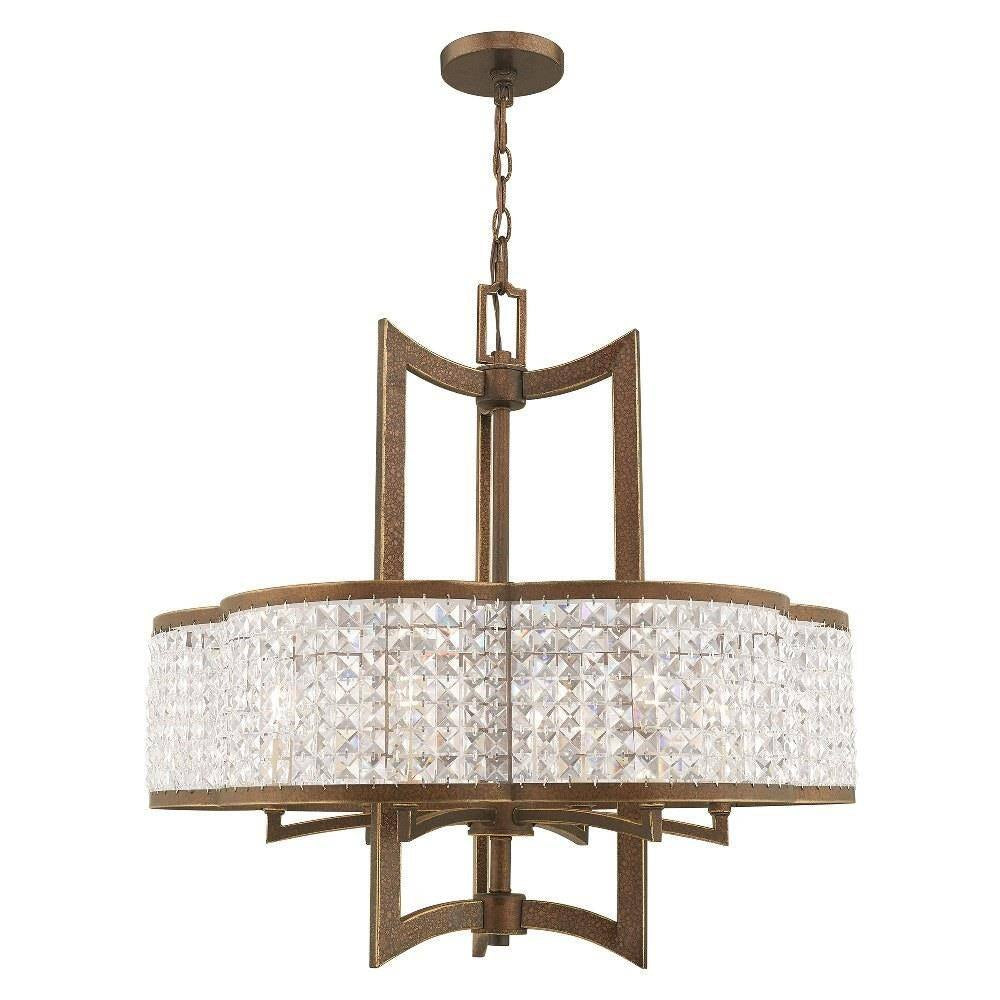 Livex Lighting - 50576-91 - Grammercy - 6 Light Chandelier in New Traditional Style - 26 Inches wide by 26 Inches high