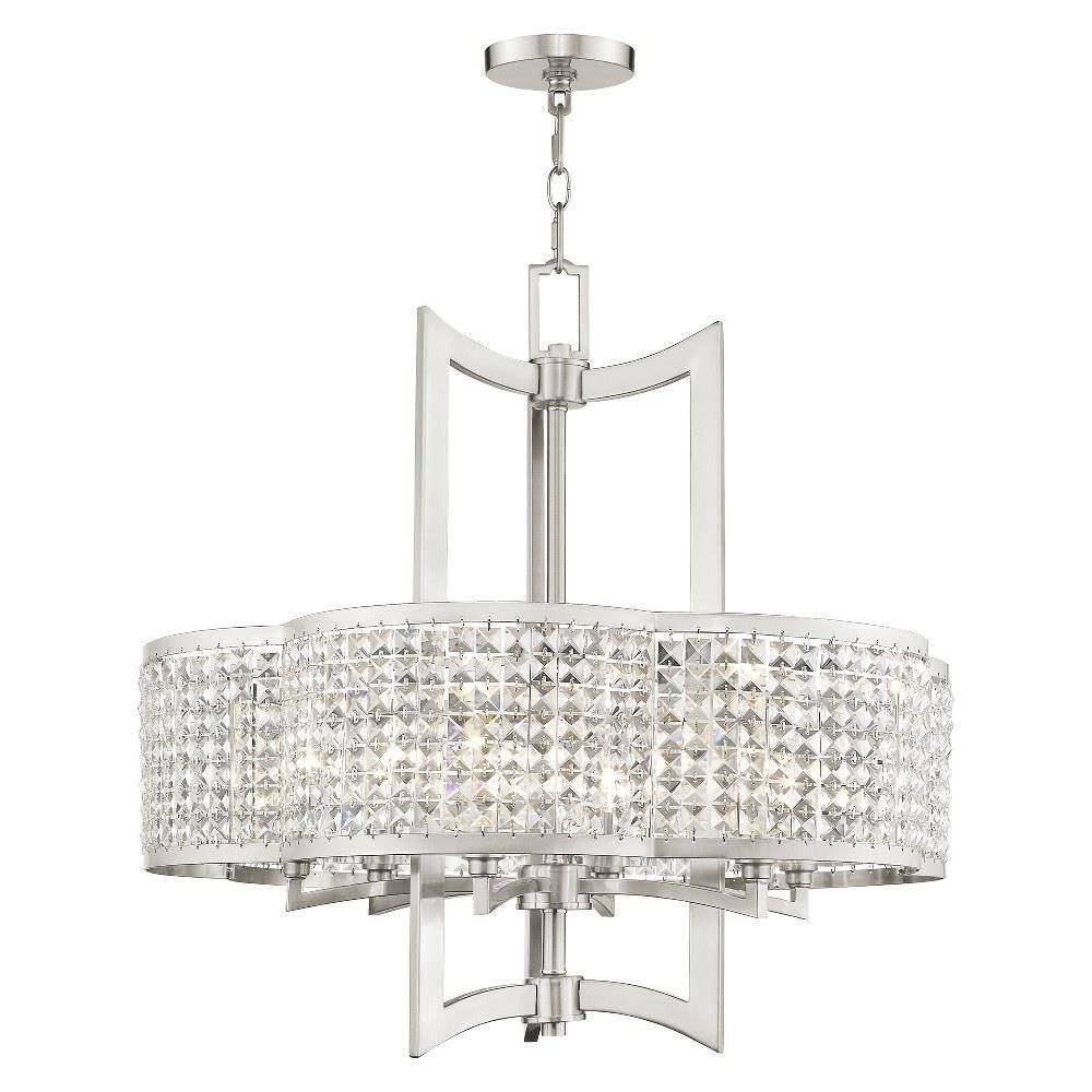 Livex Lighting - 50576-91 - Grammercy - 6 Light Chandelier in New Traditional Style - 26 Inches wide by 26 Inches high