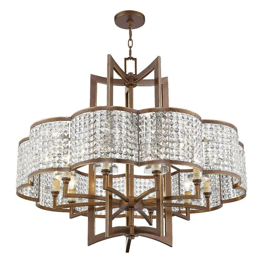 Livex Lighting - 50579-64 - Grammercy - 10 Light Chandelier in New Traditional Style - 34 Inches wide by 30 Inches high