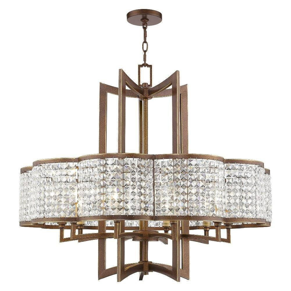 Livex Lighting - 50579-64 - Grammercy - 10 Light Chandelier in New Traditional Style - 34 Inches wide by 30 Inches high