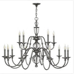 Nickel 15 Light Chandelier