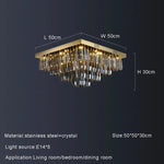Gio Smoke Grey Crystal Ceiling Chandelier
