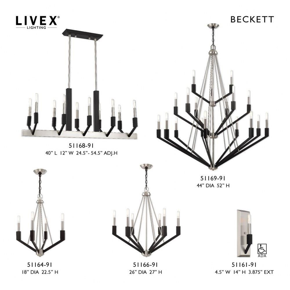 Livex Lighting - 51169-91 - Beckett - 18 Light Foyer Chandelier