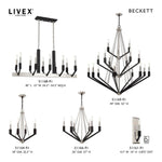 Livex Lighting - 51169-91 - Beckett - 18 Light Foyer Chandelier