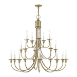 Livex Lighting - 5140 - Cranford - 20 Light Foyer Chandelier in Farmhouse Style - 42 Inches wide by 40 Inches high