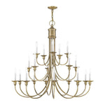 Livex Lighting - 5140 - Cranford - 20 Light Foyer Chandelier in Farmhouse Style - 42 Inches wide by 40 Inches high