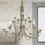 Livex Lighting - 5140 - Cranford - 20 Light Foyer Chandelier in Farmhouse Style - 42 Inches wide by 40 Inches high