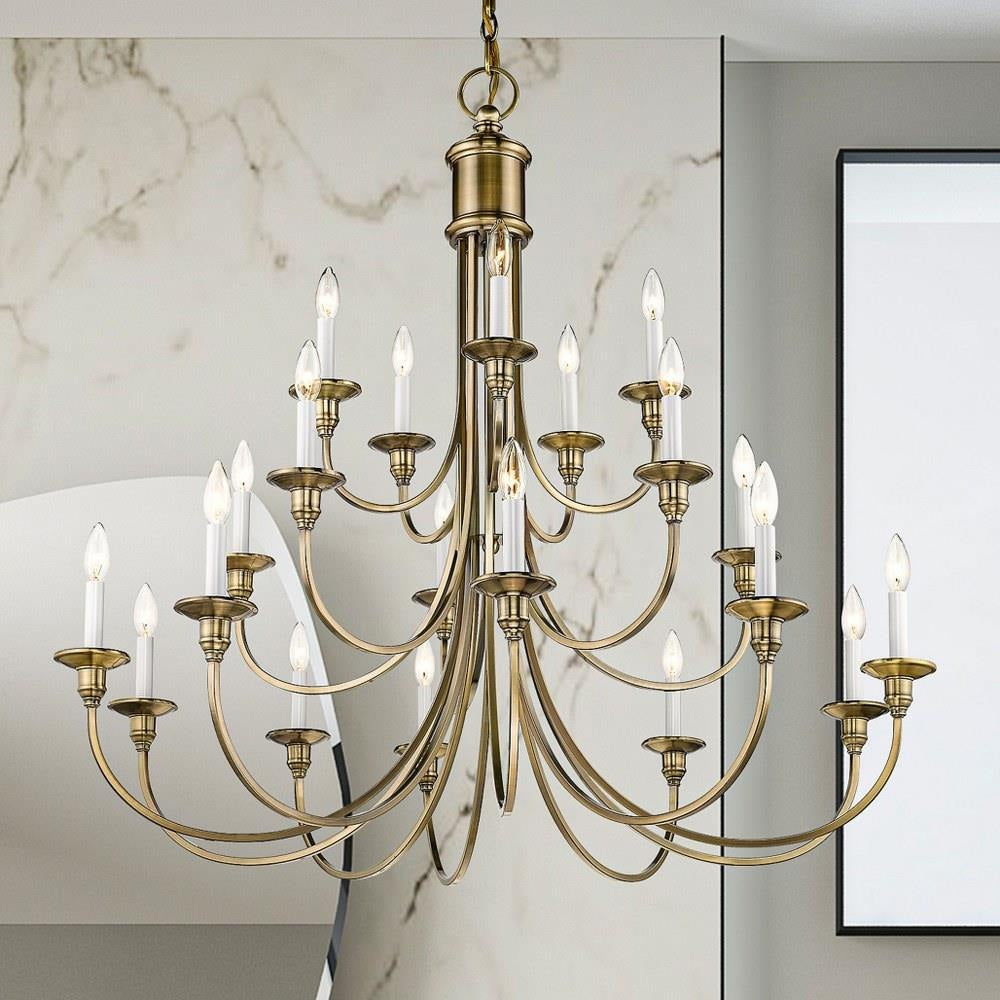 Bailey Street Home - 218-BEL-1875471 - Traditional Farmhouse Twenty Light Chandelier