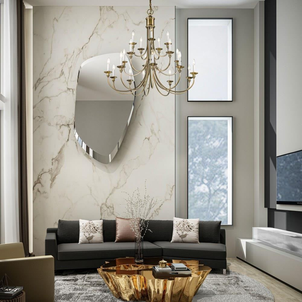 Livex Lighting - 5140 - Cranford - 20 Light Foyer Chandelier in Farmhouse Style - 42 Inches wide by 40 Inches high