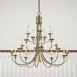Livex Lighting - 5140 - Cranford - 20 Light Foyer Chandelier in Farmhouse Style - 42 Inches wide by 40 Inches high