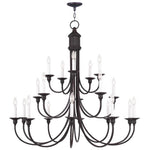 Livex Lighting - 5140 - Cranford - 20 Light Foyer Chandelier in Farmhouse Style - 42 Inches wide by 40 Inches high