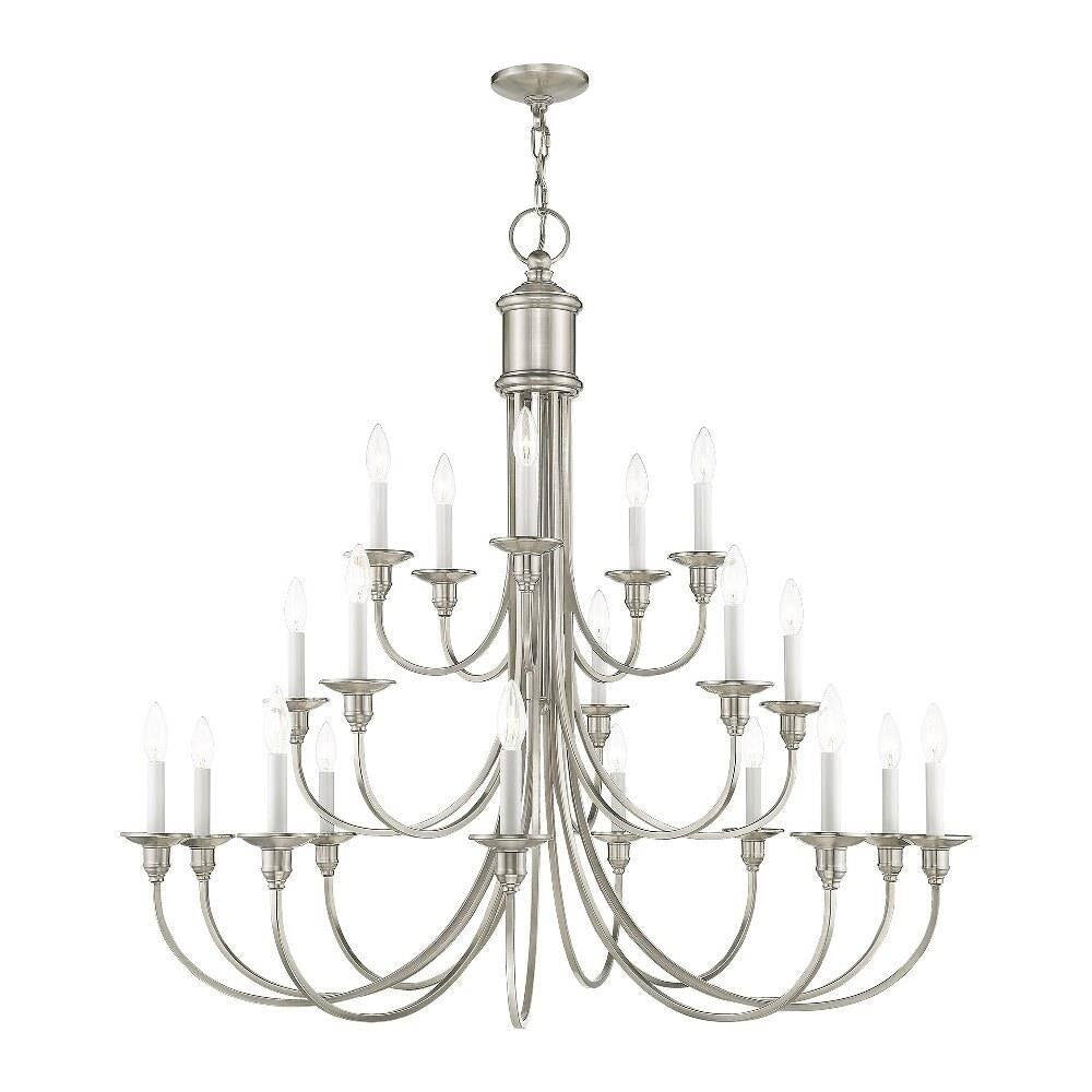 Livex Lighting - 5140 - Cranford - 20 Light Foyer Chandelier in Farmhouse Style - 42 Inches wide by 40 Inches high