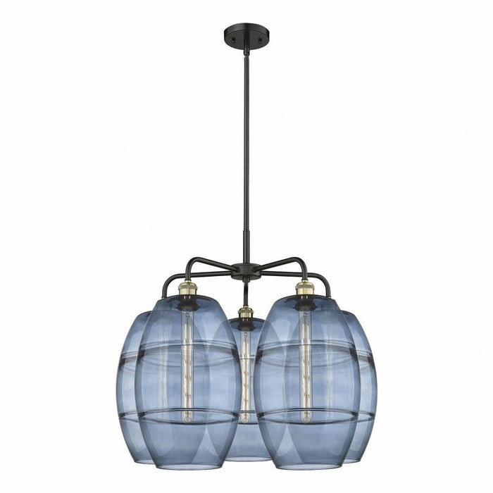 Innovations Lighting - 516-5CR-OB-G557-10CL - Vaz - 5 Light Stem Hung Chandelier In Industrial Style-24 Inches Tall and 28 Inches Wide
