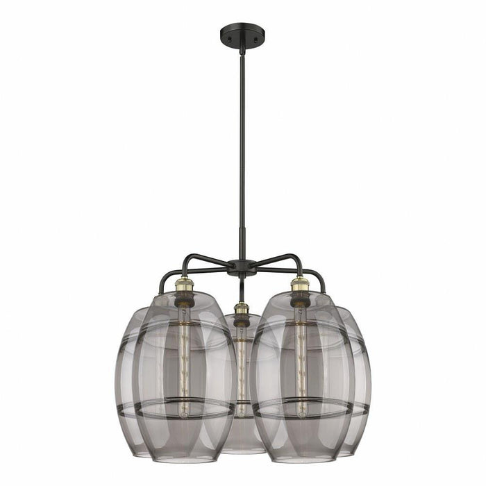 Innovations Lighting - 516-5CR-OB-G557-10CL - Vaz - 5 Light Stem Hung Chandelier In Industrial Style-24 Inches Tall and 28 Inches Wide