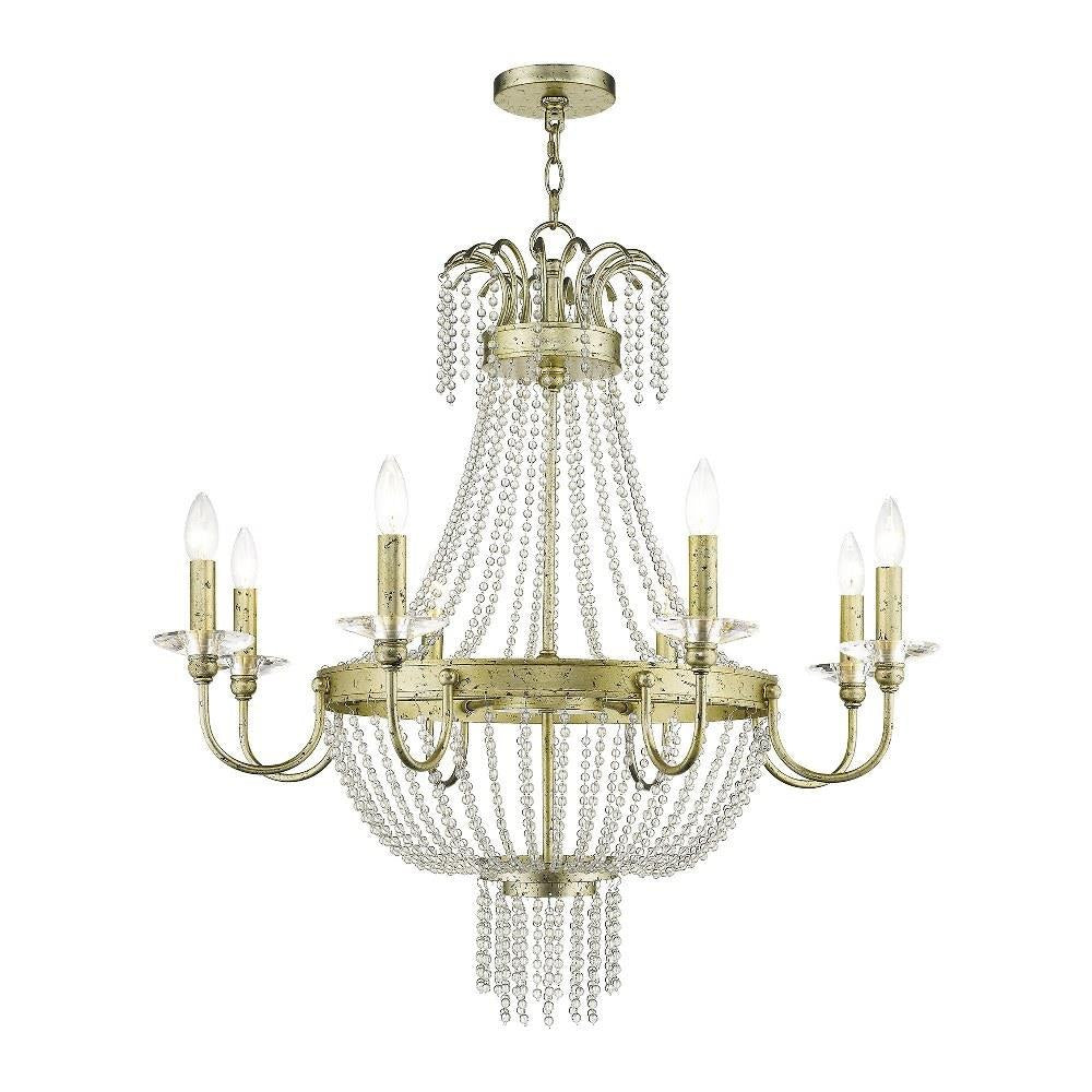 Livex Lighting - 51848-91 - Valentina - 8 Light Chandelier in French Country Style - 32 Inches wide by 32.5 Inches high