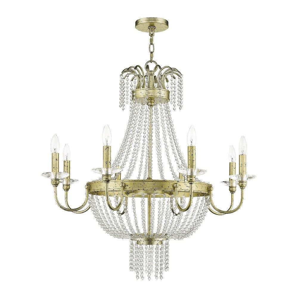 Livex Lighting - 51848-91 - Valentina - 8 Light Chandelier in French Country Style - 32 Inches wide by 32.5 Inches high