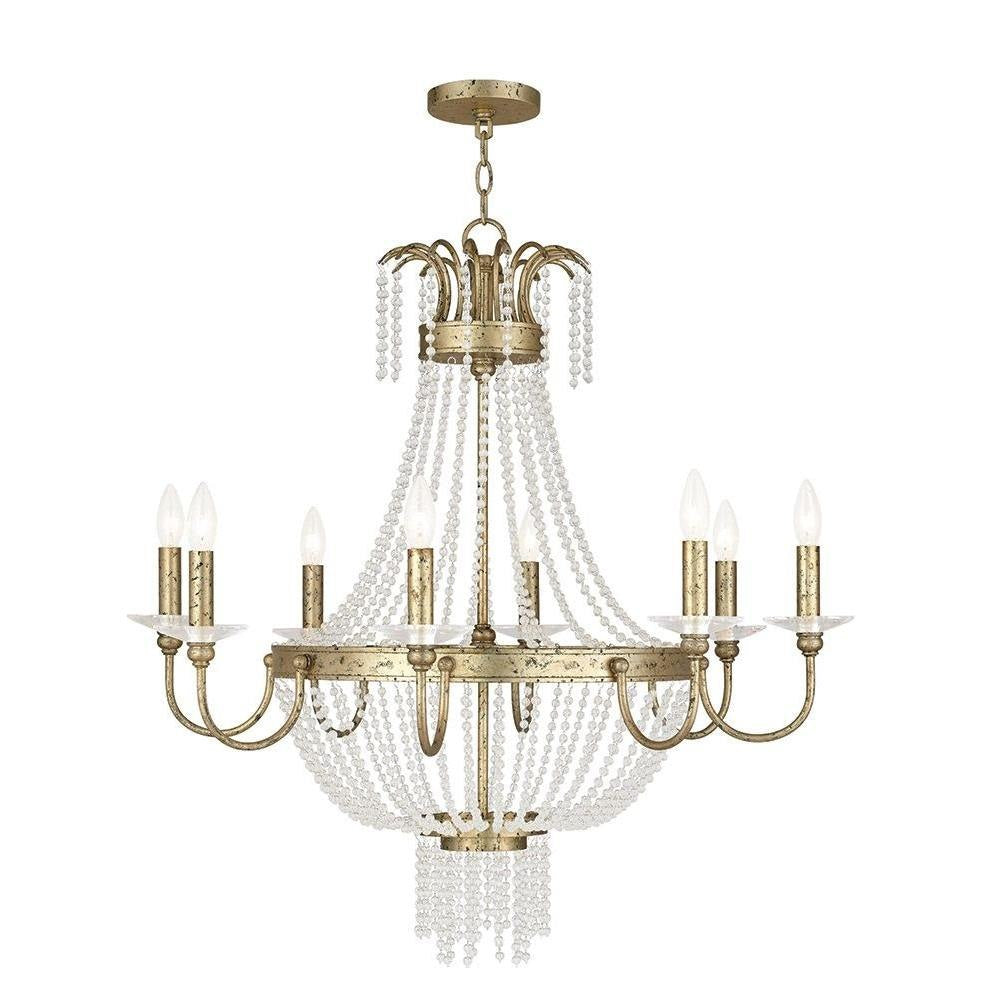 Livex Lighting - 51848-91 - Valentina - 8 Light Chandelier in French Country Style - 32 Inches wide by 32.5 Inches high