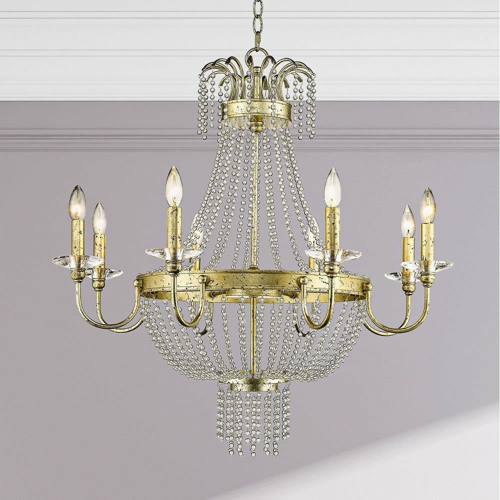 Livex Lighting - 51848-91 - Valentina - 8 Light Chandelier in French Country Style - 32 Inches wide by 32.5 Inches high