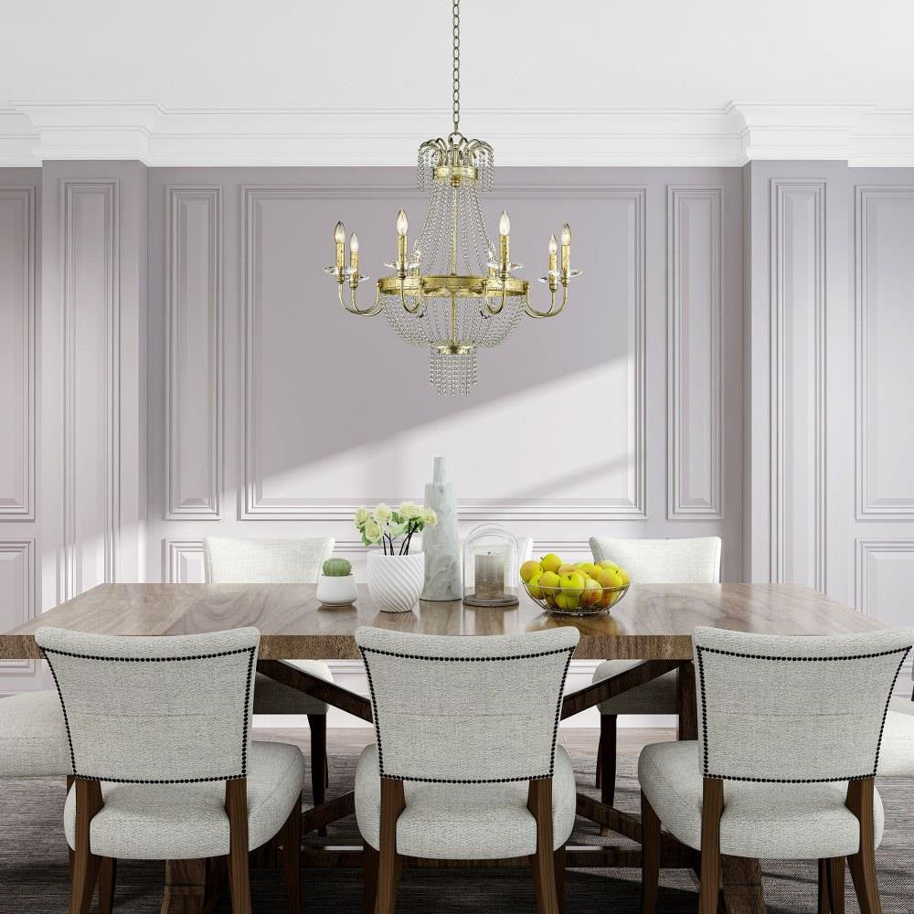 Livex Lighting - 51848-91 - Valentina - 8 Light Chandelier in French Country Style - 32 Inches wide by 32.5 Inches high