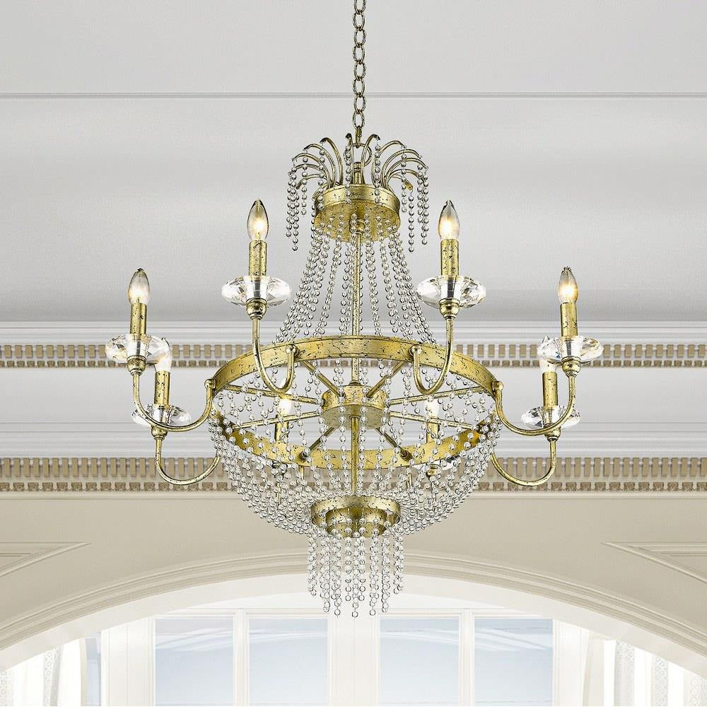 Livex Lighting - 51848-91 - Valentina - 8 Light Chandelier in French Country Style - 32 Inches wide by 32.5 Inches high