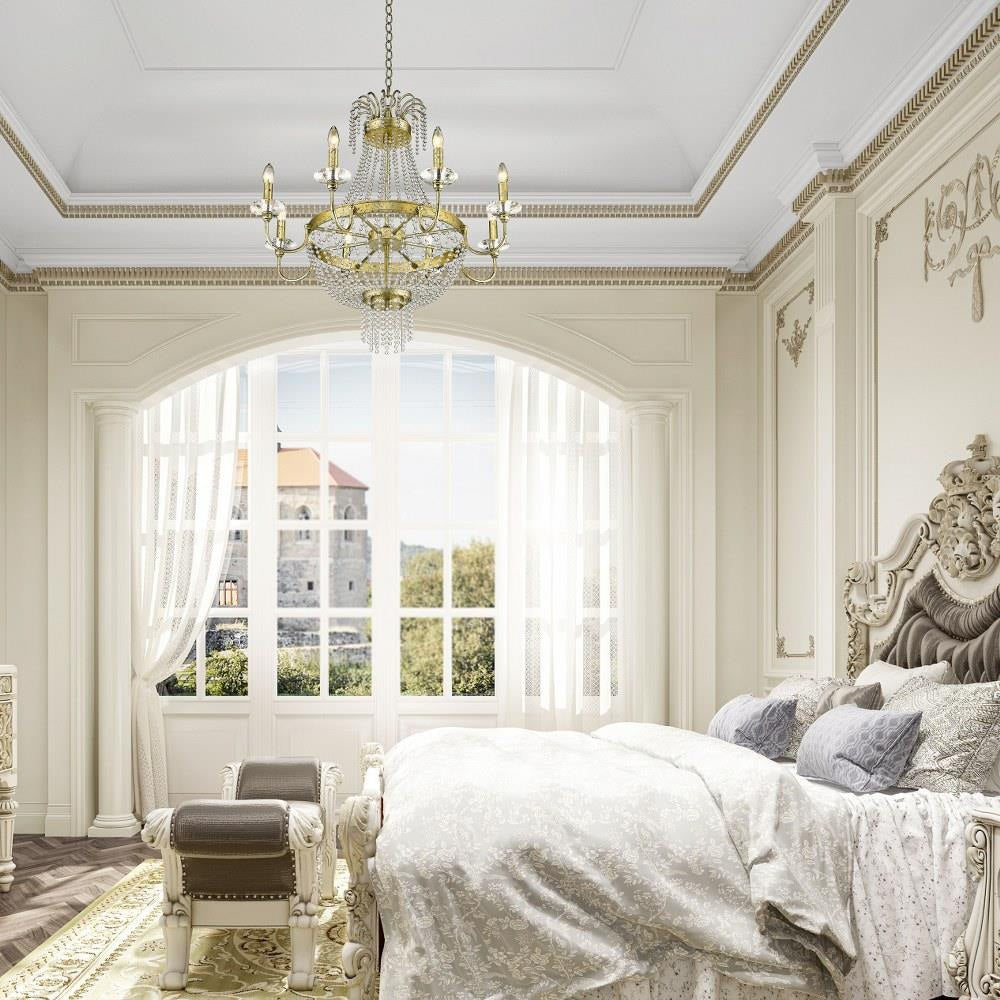 Livex Lighting - 51848-91 - Valentina - 8 Light Chandelier in French Country Style - 32 Inches wide by 32.5 Inches high