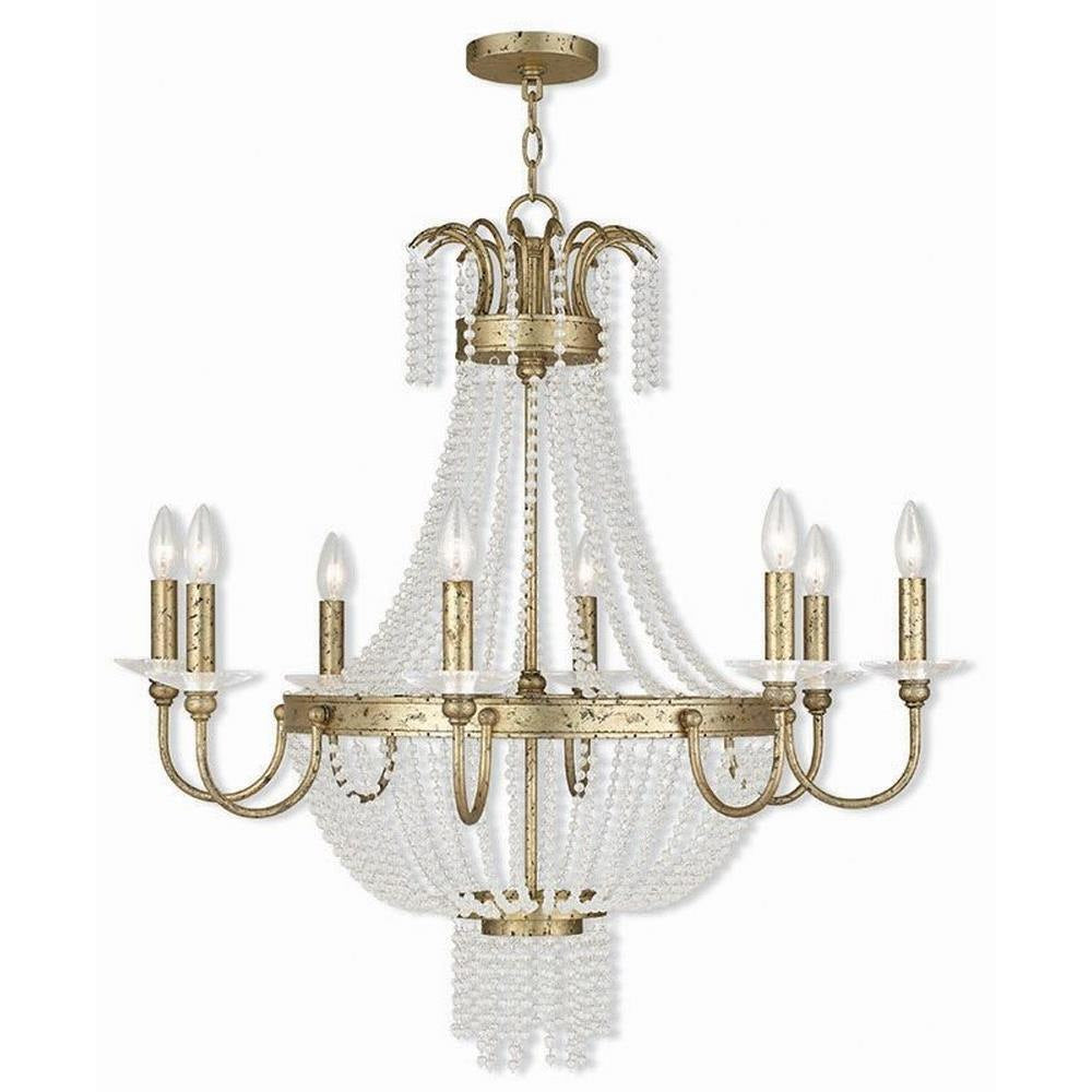 Livex Lighting - 51848-91 - Valentina - 8 Light Chandelier in French Country Style - 32 Inches wide by 32.5 Inches high