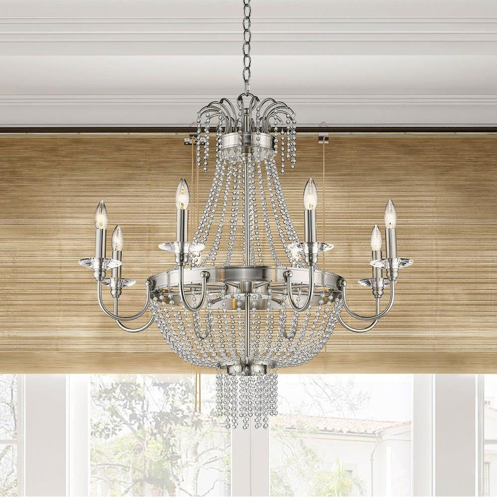 Livex Lighting - 51848-91 - Valentina - 8 Light Chandelier in French Country Style - 32 Inches wide by 32.5 Inches high