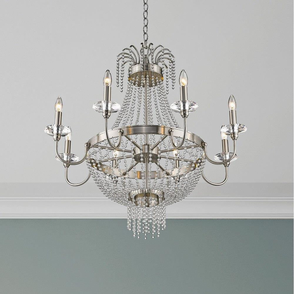 Livex Lighting - 51848-91 - Valentina - 8 Light Chandelier in French Country Style - 32 Inches wide by 32.5 Inches high