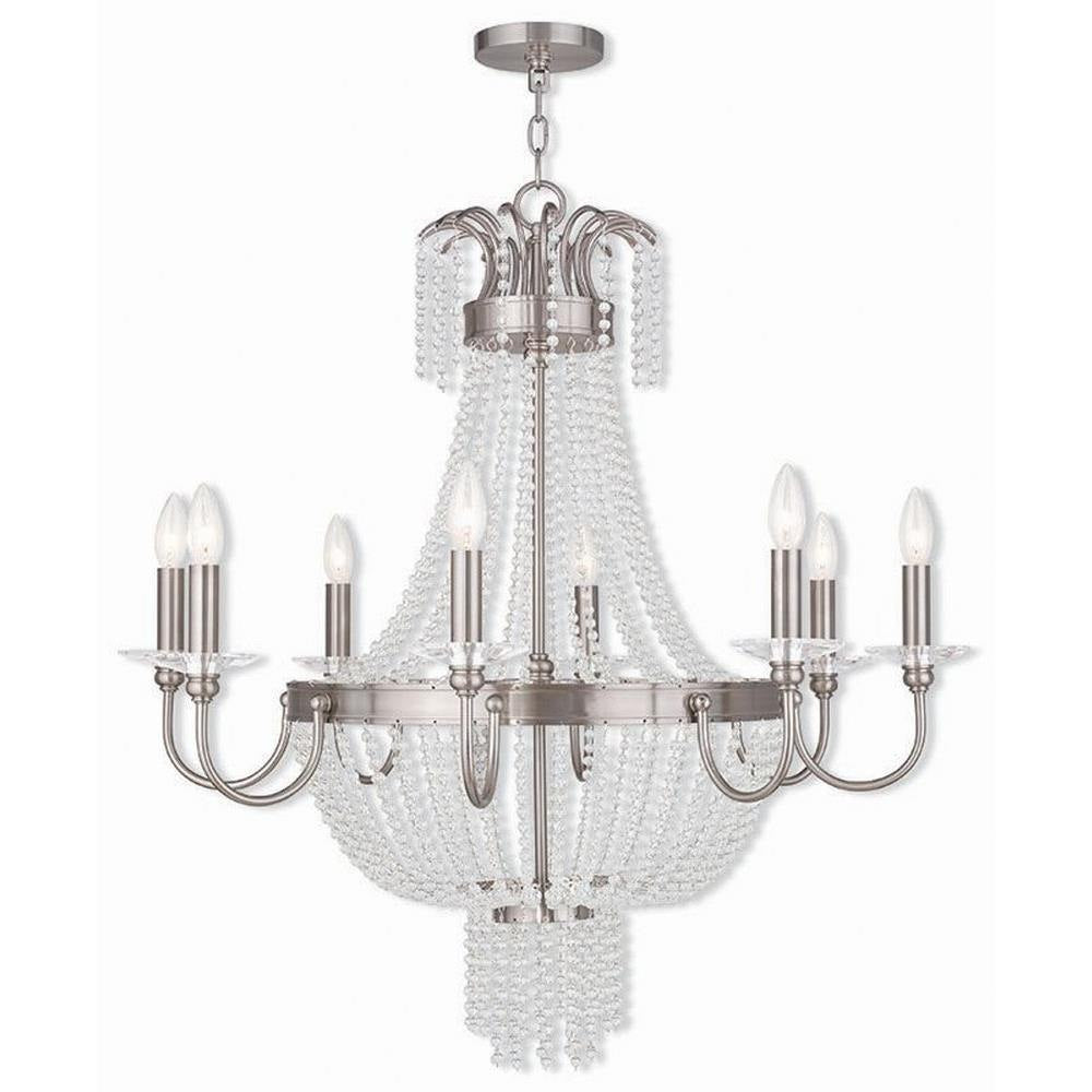 Livex Lighting - 51848-91 - Valentina - 8 Light Chandelier in French Country Style - 32 Inches wide by 32.5 Inches high