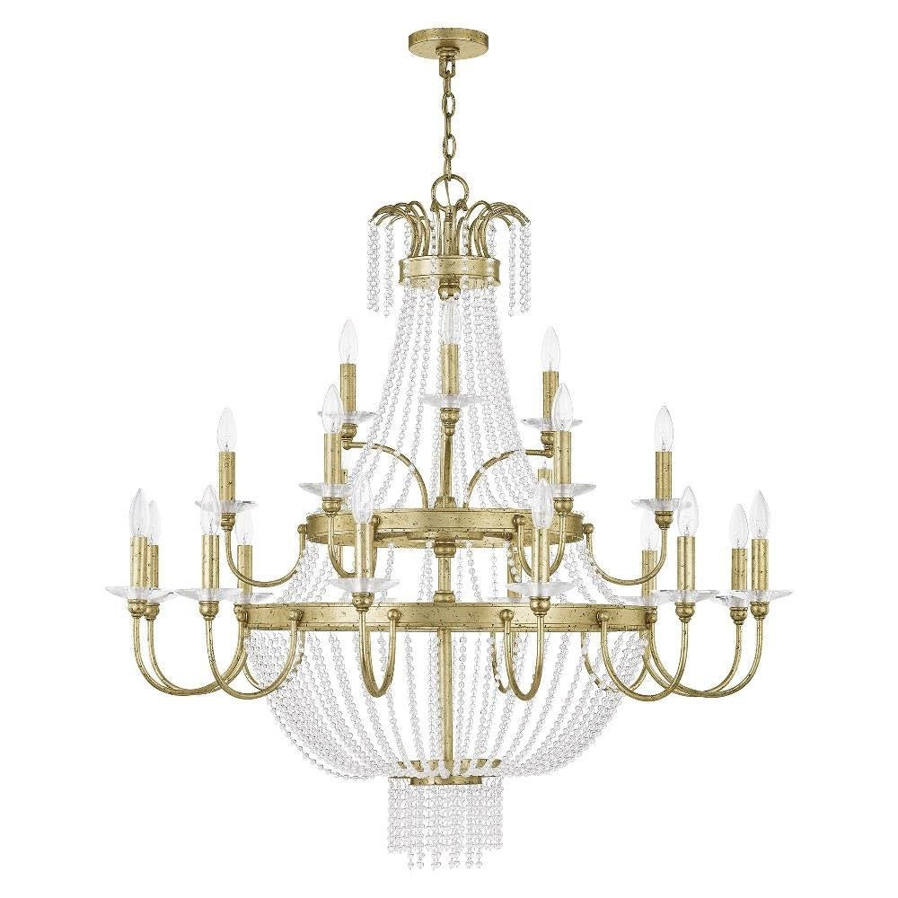 Livex Lighting - 51877-28 - Valentina - 21 Light Foyer Chandelier in French Country Style - 42 Inches wide by 42.75 Inches high